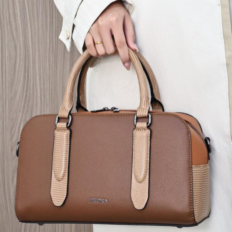 Sac à main PEDRA couleur marron